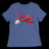 Believe Jingle Bell  Women's Relaxed Tee - Royal Blue